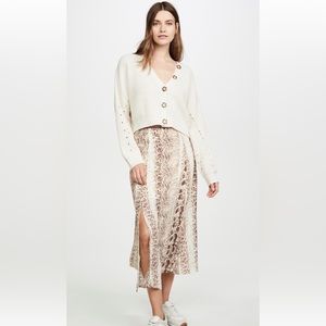 Re:named snake print midi skirt size M